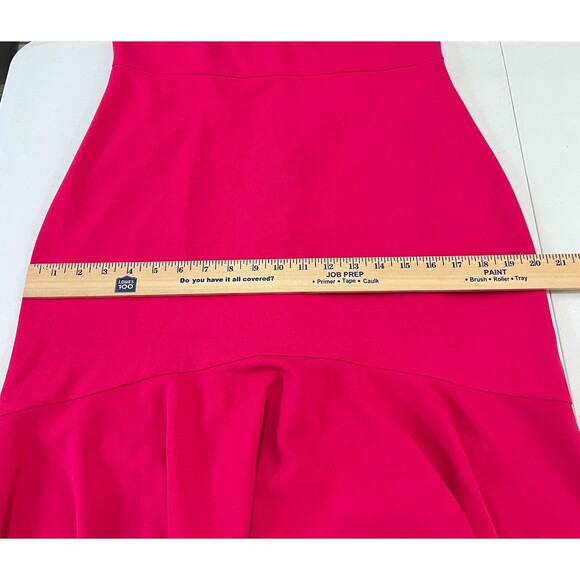 Glamour Women's Pink Dress High Low Hem Cap Sleeve Polyester Size 10 - New - Picture 9 of 11